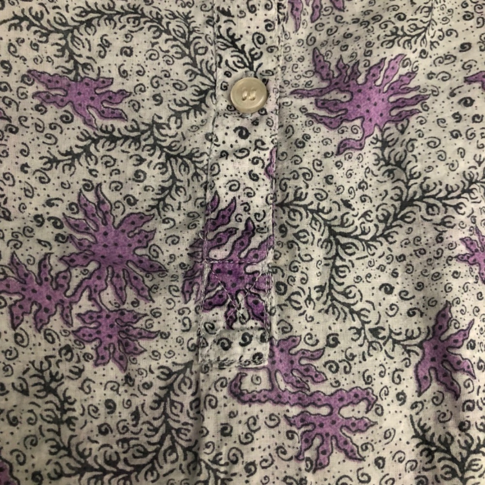 Isabel Marant Etoile size 42 floral Maria top long sleeves button cuffs cotton - Picture 8 of 12